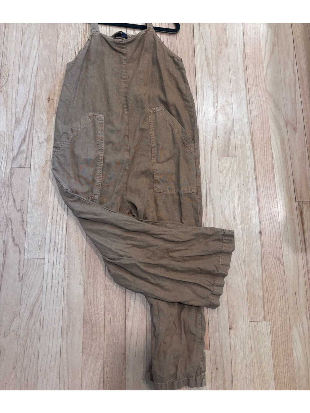 Universal Thread Brown Linen Blend Utility Jumpsuit XS